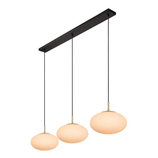 Lucide ELYSEE - Pendant light - 3xE27 - Opal - detail 5